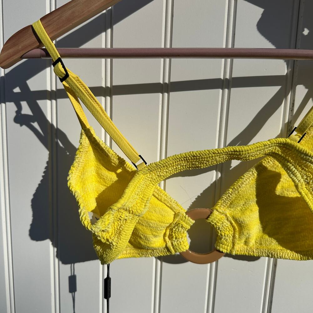 Bond Eye Australia Ring Lisso Bikini Top & Scene Brief Limoncello Yellow OS NWT - Picture 15 of 16